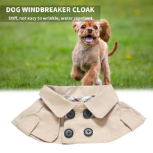 Fashion British Style Dog Cloak Windbreaker CorgiFrench Bulldog Pet Dog Bib Pet Clothing Cape Pets Costume Trench For Small Dog