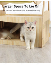 Multifunctional Luxury Cat Villa Double-story Pet House Four-season Universal Cat Nest Cat Hammock Pet Toys Pet Supplies