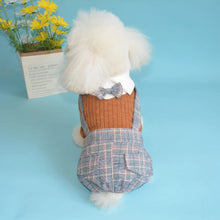Winter Dog Clothes Gentleman Pet Outfit Bow Tie Formal Shirt For Small Dogs Wedding Suit Puppy Jumpsuit Jacket Pet Party Costume