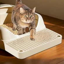 Footboard for Cats Litter Box Keep Room Tidy for Indoor Cats Easy Clean Accessory for Litter Pan Cat Litter Tray Pet Accessories