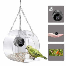 Smart Bird Feeder Acrylic with Camera Bird House Pet Feeder Transparent 1080P HD Easy Installation for Outdoor Garden