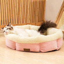 Soft Pet Cat Bed Round Plush Cat Nest Pet kitten Pillow basket Comfortable Sleeping Mat Suitable For All Kinds Of Cats