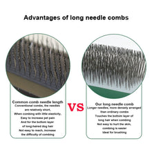Long Pin Slicker Brush for Large Dog Matted Hair Pet Grooming Wire Brush Pet Dog Undercoat Loose Hair Removers