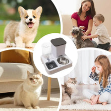 Cat Feeder And Water Dispenser Non-Slip Automatic Drinking Bottle Detachable Pet Food And Water Dispenser Pet Supplies For Cat