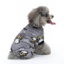 Fleece Dog Pajamas Winter Pet Clothes Cartoon Warm Jumpsuits Coat For Small Dogs Puppy Cat Yorkie Chihuahua Pomeranian Sleepsuit