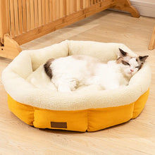 Soft Pet Cat Bed Round Plush Cat Nest Pet kitten Pillow basket Comfortable Sleeping Mat Suitable For All Kinds Of Cats