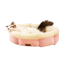 Soft Pet Cat Bed Round Plush Cat Nest Pet kitten Pillow basket Comfortable Sleeping Mat Suitable For All Kinds Of Cats