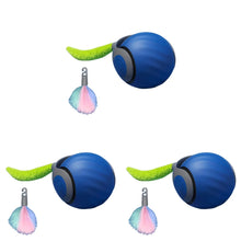 1-3Pcs Automatic Moving Cat Toy Ball Smart Cat Toys 2-Speed Adjustment Speedy Tail Cat Toy with Replacement Tail Cat Supplies