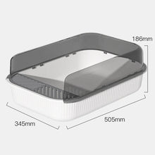 Cat Litter Box Semi-closed Plastic Sand Box for Cats Pets Toilet Anti Splash Cat Tray Bedpan Cat Toilet Cleaning Basin Supplies