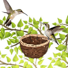 Hand Woven Bird Nest for Outdoors Hummingbird House Hanging Bird House Bird Cage Resting Place Wall-Mounted Outdoor Birdhouse