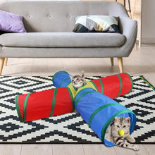 Cat Pets Toys Interactive Balls Foldable Cat Kitten Play Tunnel 4 Way Funny Cat Tunnel Pet Supplies Indoor Cat Accessories