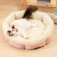 Soft Pet Cat Bed Round Plush Cat Nest Pet kitten Pillow basket Comfortable Sleeping Mat Suitable For All Kinds Of Cats