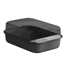 Cat Litter Box Semi-closed Plastic Sand Box for Cats Pets Toilet Anti Splash Cat Tray Bedpan Cat Toilet Cleaning Basin Supplies