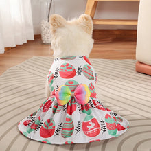Easter Eggs Dog Dress for Small Dogs Girl Pink Puppy Dresses Dog Clothes Holiday Pet Costume Spring Summer Cat Apparels Cute