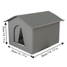 Outdoor Cat House Foldable Warm Pet Cave for Winter Waterproof Rainproof Kitten Cave Pet Tent Bunny Bed for Feral Cat Puppy