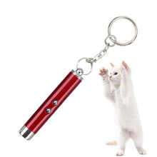 Keychain Red Laser Pointer Pen With White LED Torch Pet Cat Dog Toy Classroom Business Presentation Tool