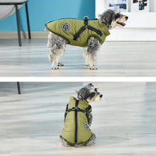 Winter Dog Clothes For Small Large Dogs Warm Fleece Big Dog Jacket Waterproof Pet Coat With Harness Chihuahua Puppy Costume