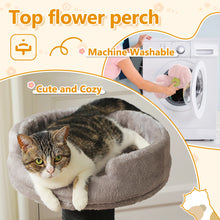Cat Tree Cat Tower with Super Thick Scratching Post Cat Scratching Post for Large Cats Flower Cat Bed Tall Cat Scratcher Indoor