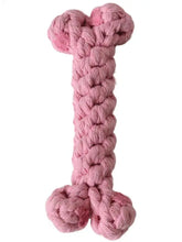 Dog Chew Toys Soft Cotton Bone Puppy Teeth Cleaning Toy 15.5cm/6.1 Inches Aggressive Chewers Dog Toy Pet Teeth Cleaning