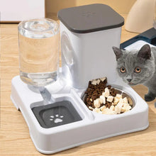 Cat Feeder And Water Dispenser Non-Slip Automatic Drinking Bottle Detachable Pet Food And Water Dispenser Pet Supplies For Cat