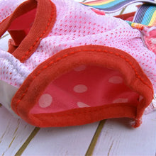 Pet Dog Diaper Sanitary Pantie Reusable Puppy Sanitary Pans Polka-Dot Rainbow Dog Underwear Diaper for Female Dogs Heat Period