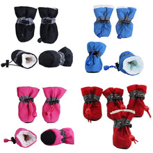 4Pcs Waterproof Winter Pet Dog Shoes Anti-slip Rain Snow Boots Footwear Lightweight Warm For Small Cats Puppy Dogs Socks Booties