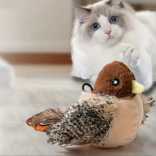 Interactive Cat Toys Flapping Bird Cat Toy Flying Wings Sparrow Catnip Toys Vivid Chirping Simulation Bird Interactive Cat Toy
