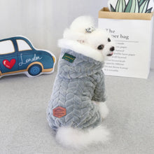 Winter Dog Jumpsuits Pet Puppy Hoodie Jacket Coat 4-Leg Soft Fleece Warm Snowsuit Chihuahua Yorkie Outfits Clothes Apparel