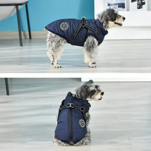 Winter Dog Clothes For Small Large Dogs Warm Fleece Big Dog Jacket Waterproof Pet Coat With Harness Chihuahua Puppy Costume