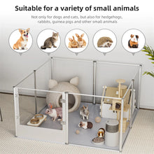 Extra Large Dog Playpen Acrylic Enclosure Pet Animal Bunny Ferrets Dog Fence Cage Pet Whelping Box with Waterproof Fertility Pad