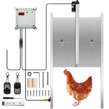 SucceBuy Automatic Chicken Coop Door Timer & Light Sensor W/2 Remote Controls Opening Farm 110-220V Chicken Pets Dog Door Opener