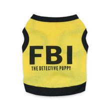 Dog T Shirt Cotton Dog T-shirt The Detective Puppy Dog Shirt Pet Dog Summer Clothes From Size S To L Male Dog Clothes