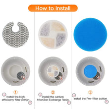 Cat Water Fountain Ion Resin Cotton Cats Water Activated Carbon Filter Pet Fountain Filters Replacement Cotton Filter Drinker