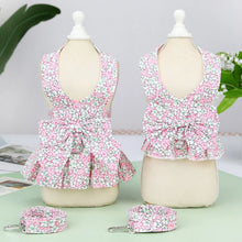 Dog Harness Vest Leash Set Floral Puppy Dress Clothes For Small Dogs Skirt Perro Adjustable Pets Clothing Chihuahua Bulldog