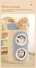 Multi-layer bear mailbox, cat scratching board,Removable three-layer cat nest Multi-layer cat tree hole Winter warm pet nest