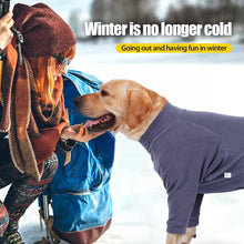 Winter Warm Dog Pajamas Clothes For Medium Large Dogs Dog Pajamas Elasticity Pet Jumpsuit  Labrador Costume Doberman Coat