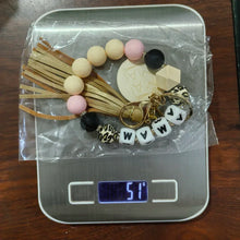 Fashion Round Wooden Pendant Tassel Silicone Ball Dice Woven Bag Charm Chain For Mothers Day gift Urn necklace Urn