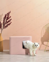 Sugar cube semi-enclosed cat litter box High-value cat litter box Portable large-capacity cat toilet Pet supplies