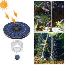 Floating Solar Air Pump Aerator Pumps For Aquarium Fish Tank Pond Fishing Oxygenation with Air Hoses and Bubble Stone