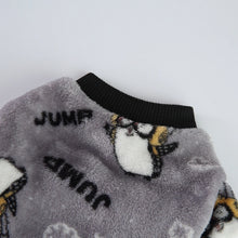 Fleece Dog Pajamas Winter Pet Clothes Cartoon Warm Jumpsuits Coat For Small Dogs Puppy Cat Yorkie Chihuahua Pomeranian Sleepsuit
