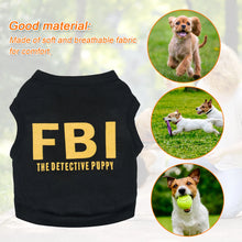 Dog T Shirt Cotton Dog T-shirt The Detective Puppy Dog Shirt Pet Dog Summer Clothes From Size S To L Male Dog Clothes
