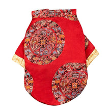 Pet Clothes Chinese New Year Dog Tang Suit For Dogs Cheongsam Winter Dog Coat Jacket Traditional Spring Festival Pet Costume