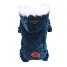 Winter Dog Jumpsuits Pet Puppy Hoodie Jacket Coat 4-Leg Soft Fleece Warm Snowsuit Chihuahua Yorkie Outfits Clothes Apparel