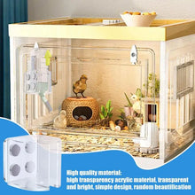 Hamster Water Bottle Stand Transparent Feeder Bracket For Squirrels Leakproof Hamster Water Bottle Magnetic Holder For Small