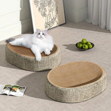 Cat Scratcher Oval Cat Scratch Pad Bowl Nest Multifunctional Pet Sleeping Mat Cat Scratcher Pad Pet Bed Durable Cat Scratcher