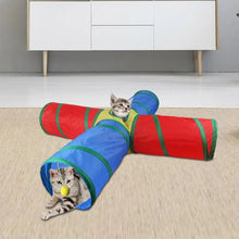 Cat Pets Toys Interactive Balls Foldable Cat Kitten Play Tunnel 4 Way Funny Cat Tunnel Pet Supplies Indoor Cat Accessories