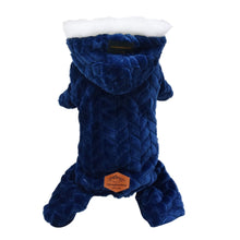 Winter Dog Jumpsuits Pet Puppy Hoodie Jacket Coat 4-Leg Soft Fleece Warm Snowsuit Chihuahua Yorkie Outfits Clothes Apparel