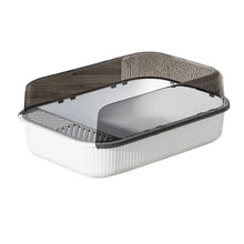 Cat Litter Box Semi-closed Plastic Sand Box for Cats Pets Toilet Anti Splash Cat Tray Bedpan Cat Toilet Cleaning Basin Supplies