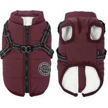 Winter Dog Clothes For Small Large Dogs Warm Fleece Big Dog Jacket Waterproof Pet Coat With Harness Chihuahua Puppy Costume