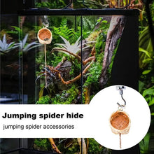 Jumping Spider Hide Handmade Spider Enclosure Accessories For Hidding Decorative Small Pets House Shelter Space For Home Garden